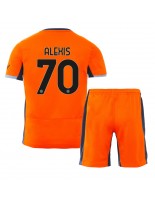 Inter Milan Alexis Sanchez #70 Alternativní dres pro děti 2023-24 Krátký Rukáv (+ trenýrky)